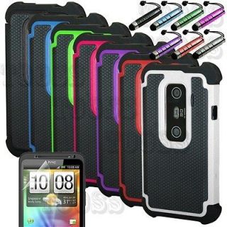 Rugged Heavy Duty Dual Layer Impact Hybrid Hard Case Cover for HTC ONE