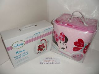 NEW Disney Junior Minnie Mouse 5 Piece Crib Bumper Musical Mobile