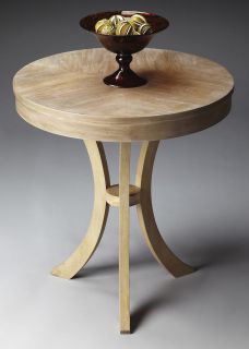 ACCENT TABLE   ROUND TABLE   DRIFTWOOD FINISH   