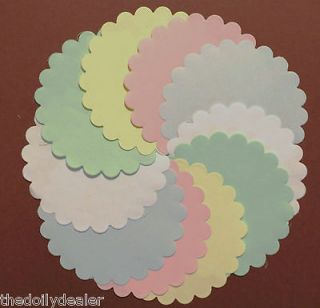 ASSORTED COLOURED DINKY PAPER DOILIES 3.5 OR 9CM *IDEAL FOR TILDA