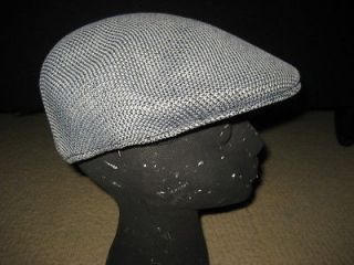 DOCKERS Mens Tweed DRIVERS Cabbie Gatsby Gray / Black Mens CAP Hat Sz