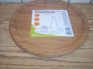Lipper 10 Bamboo Turntable Lazy Susan Kitchen Cabinet Accessory NEW