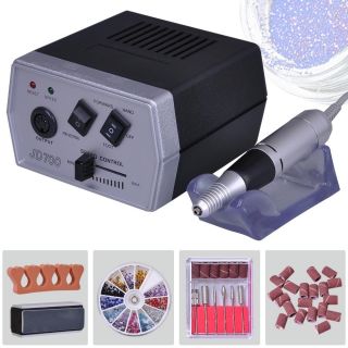 700 110V Manicure Electric Nail Drill Bit Tool Acrylics File Pedal