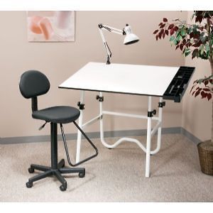 ALVIN Combo Creative Center Drafting Table Chair Lamp