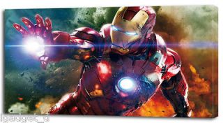 Large IRON MAN PRINT ON CANVAS The Avengers Home Wall Decor Art Movie