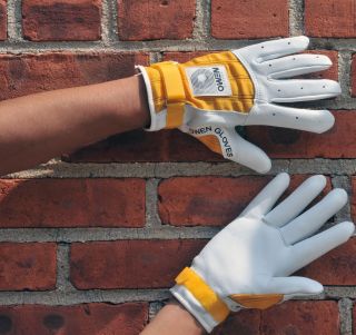 Owen Handball Gloves Unpadded White/Yellow Indoor & Outdoor + Retail