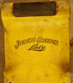 Jeepers Creeper Lisle 93102 Yellow Low Profile Plastic Car Auto Dolly