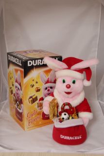 Duracell Santa Bunny 2002 mechanical battery operated, mascot rabbit