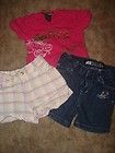 Lot 3 Baby Girl Size 18 month 18M 18 M Mecca Roca Wear Plaid 2 Shorts