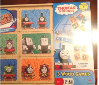 & Friends   3 WOOD GAMES   Dominoes, Characters, Numbers, Matching