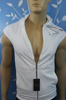 NEW MENS ARMANI EXCHANGE AX Full Zip Front SLIM/MUSCLE FIT SLEEVELESS