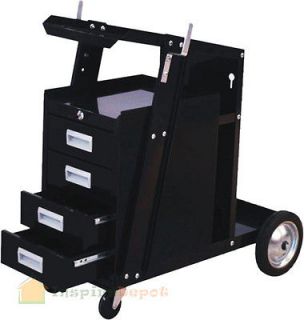 Welding Cart MIG Flux 4 Drawer Sliding Cabinet Welder Welding Cart