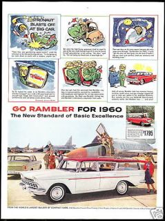 1960 Rambler Station Wagon US Air Force FC 207 Jet Ad