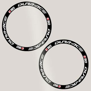 Dura Ace C50 Carbon Bike Wheel Decal Sticker kit