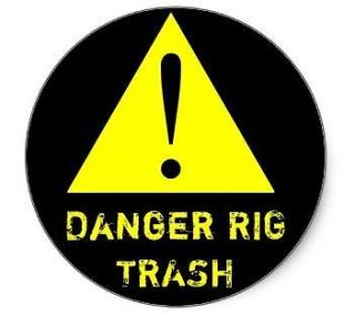 Newly listed 20 OILFIELD STICKERS   DANGER RIG TRASH, OIL & GAS decals