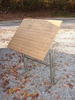 Vintage Wood Drafting Table Home/Work
