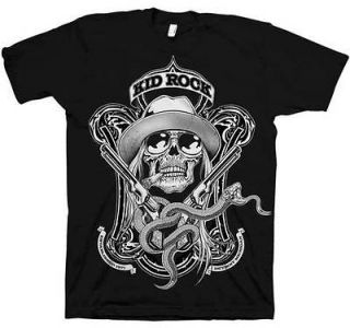 Kid Rock   Snake label Guns Cross T Shirt