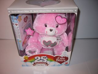 NEW Collectors 25th Anniversary Pink Care Bear DVD Swarovoski Crystal