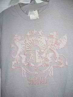New SLIGHTLY STOOPID t shirt SMALL gray Lion Crest S