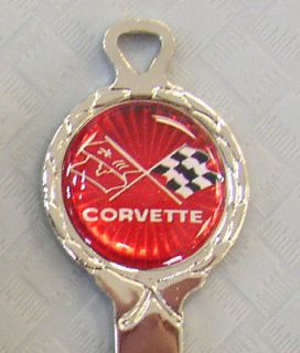 Vintage Corvette Red Starburst B 46 J Classic White Gold Key Set 1970