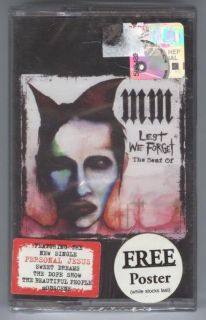 MARILYN MANSON LEST WE FORGET THE BEST OF MALAYSIA CASSETTE TAPE