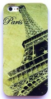Green Skew Paris Travel LA Tour Eiffel Tower Hard Back Case for Iphone