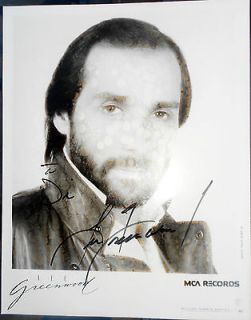 Lee Greenwood hand signed autograph to DI glossy black white press