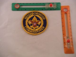 SCOUT S AMERICA NEIGHBORHOOD COMMISSIONER SEW ON PATCH BADGE EAGLE O