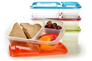 EasyLunchboxes 3 compartment Bento Lunch Box Containers