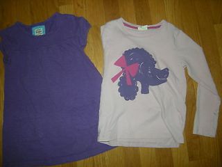 Mini Boden Girl Pink Purple Top Shirt PLAY Lot Size 7 8 y years Poodle