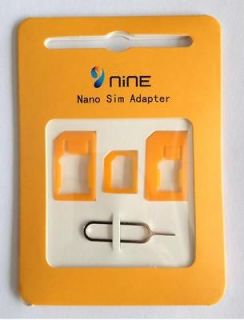 Nano to Micro to regular standard full sim card adapters with tray