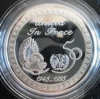 kuwait 2 dinars 1995 silver proof united nations from china