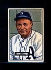 1951 Bowman Reverse Overprint 226 Jimmy Dykes 228596