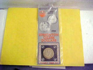 1983 WAYNE GRETZKY EDMONTON OILERS HOCKEY DOLLAR COIN