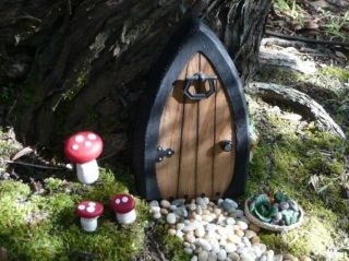 Fairy Door Gnome doors Faerie Door Elf Door Hobbit door 5.5 inch with