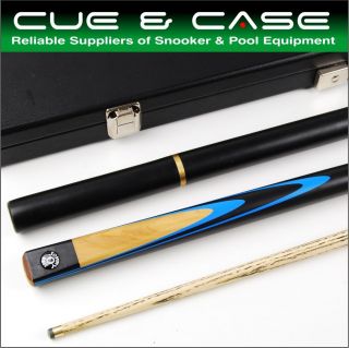 Ball BLUE FLASH Double Jointed 5pc Snooker Pool Cue & Case Set 8