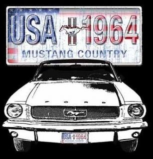 Ford Mustang Shirt USA 1964 Mustang Country Convertible T Shirt