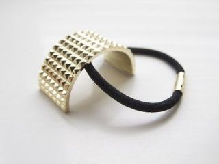 GOLD HAIR PONYTAIL CUFF STUDDED RARE BLOGGERS FAVORITE SOLD OUT