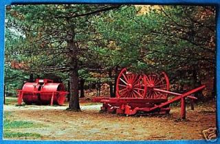 Logging Equipment Hartwick Pines State Park Grayling Michigan Postcard