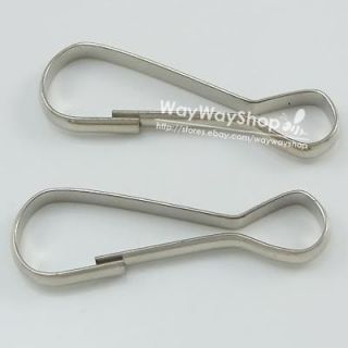 100 pcs 1 1/2 38mm Purse Zipper Pulis Snap Spring Hooks Lanyard