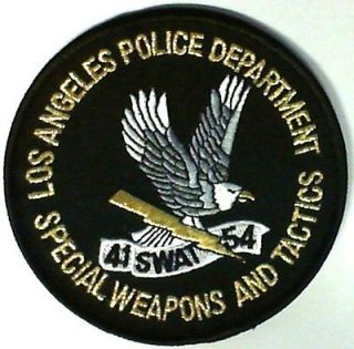 LAPD SWAT Black/Gold Eagle Los Angeles Police Special Weapons