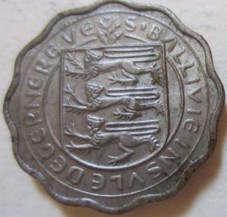 1959 Bailiwick of Jersey (Guernsey) Three PENCE Coin. BETTER GRADE