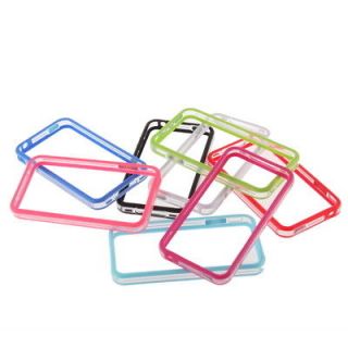 New TPU Silicone Frame Bumper Hard Case Cover Skin for iPhone 4G 4S
