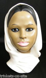 Vintage MARWAL CHALKWARE Woman Figurine Bust