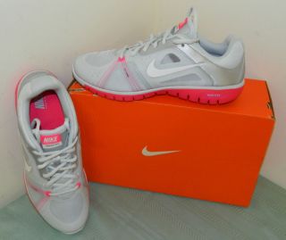 Nike Womens Free Move Fit Training Shoes White Gray Pink US Size 9.5