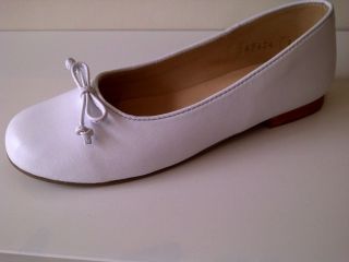Elephantito Ballerina White Leather Shoes **REDUCED**