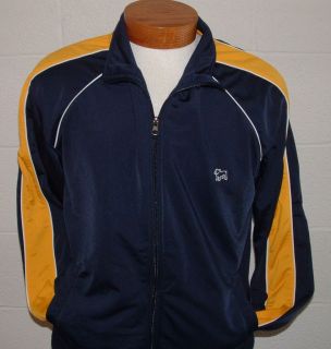 Track Jacket Casual Sports Navy Gold Mens School NWT New XL