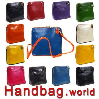 Vera Pelle Genuine Italian Leather Little Mini Shoulder Handbag Italy