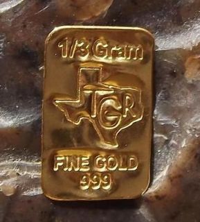 Newly listed GOLD PURE 24K TGR PREMIUM BULLION 1/3 GRAM 24K 999.9 FINE