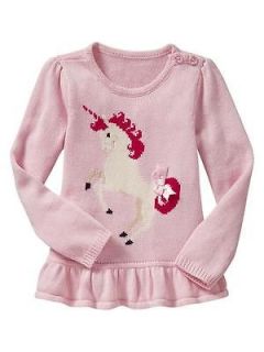 NWT Baby Gap Girls Unicorn Sweater